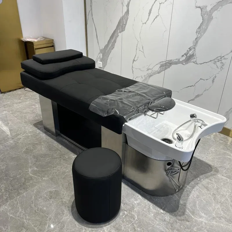 Italian Minimalism Style Shower Chairs Spa Hair Washing Bed Salon Water Therapy Hairdressing Cadeira Sedia Barber Shop Furniture
Italian Minimalism Style Shower Chairs Spa Hair Washing Bed Salon Water Therapy Hairdressing Cadeira Sedia Barber Shop Furniture