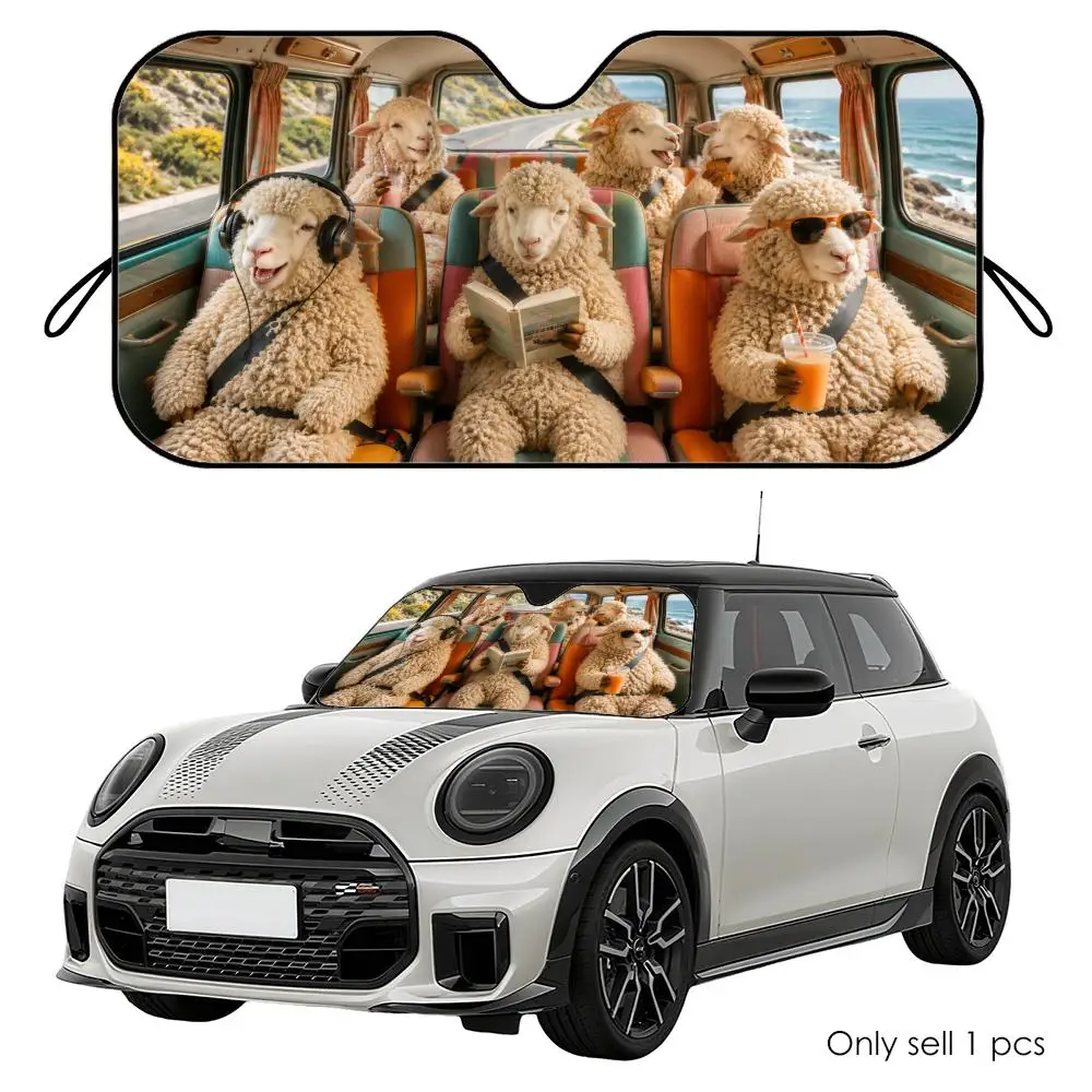 Jacob Sheep Driving Travel Sun Visor Reusable Aluminum Foil Car Windshield Sun Visor UV Heat Insulation Cover Shade
Jacob Sheep Driving Travel Sun Visor Reusable Aluminum Foil Car Windshield Sun Visor UV Heat Insulation Cover Shade
