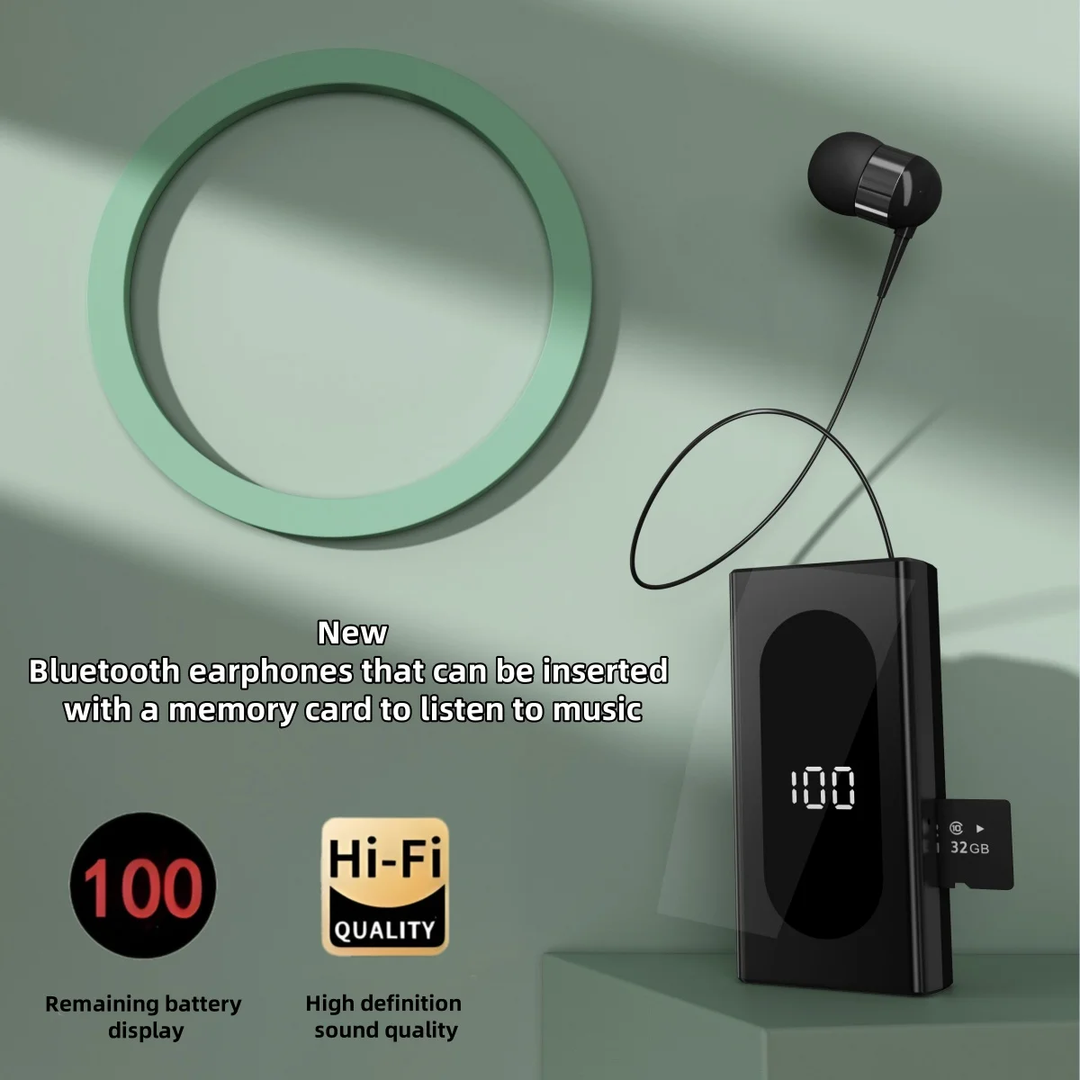 V5.4 Bluetooth Earphones Collar style Sports Earphones Can Insert Memory Card to Listen to Music K77 PK R11 F910 F920
V5.4 Bluetooth Earphones Collar style Sports Earphones Can Insert Memory Card to Listen to Music K77 PK R11 F910 F920