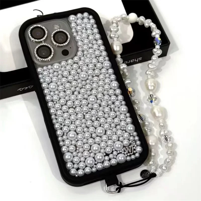 luxury 3D white Pearl Wildflower Phone Case For iPhone 13 14 15 16 17 Pro Max Plus Air fashion Pearl Sparkling wf Cover
luxury 3D white Pearl Wildflower Phone Case For iPhone 13 14 15 16 17 Pro Max Plus Air fashion Pearl Sparkling wf Cover