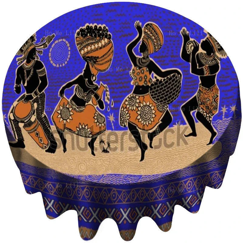 Dancing Africans Silhouette Ethnic Doodle Tribal Aboriginal Beige Traditional Abstract Round Tablecloth By Ho Me Lili Table Deco
Dancing Africans Silhouette Ethnic Doodle Tribal Aboriginal Beige Traditional Abstract Round Tablecloth By Ho Me Lili Table Deco