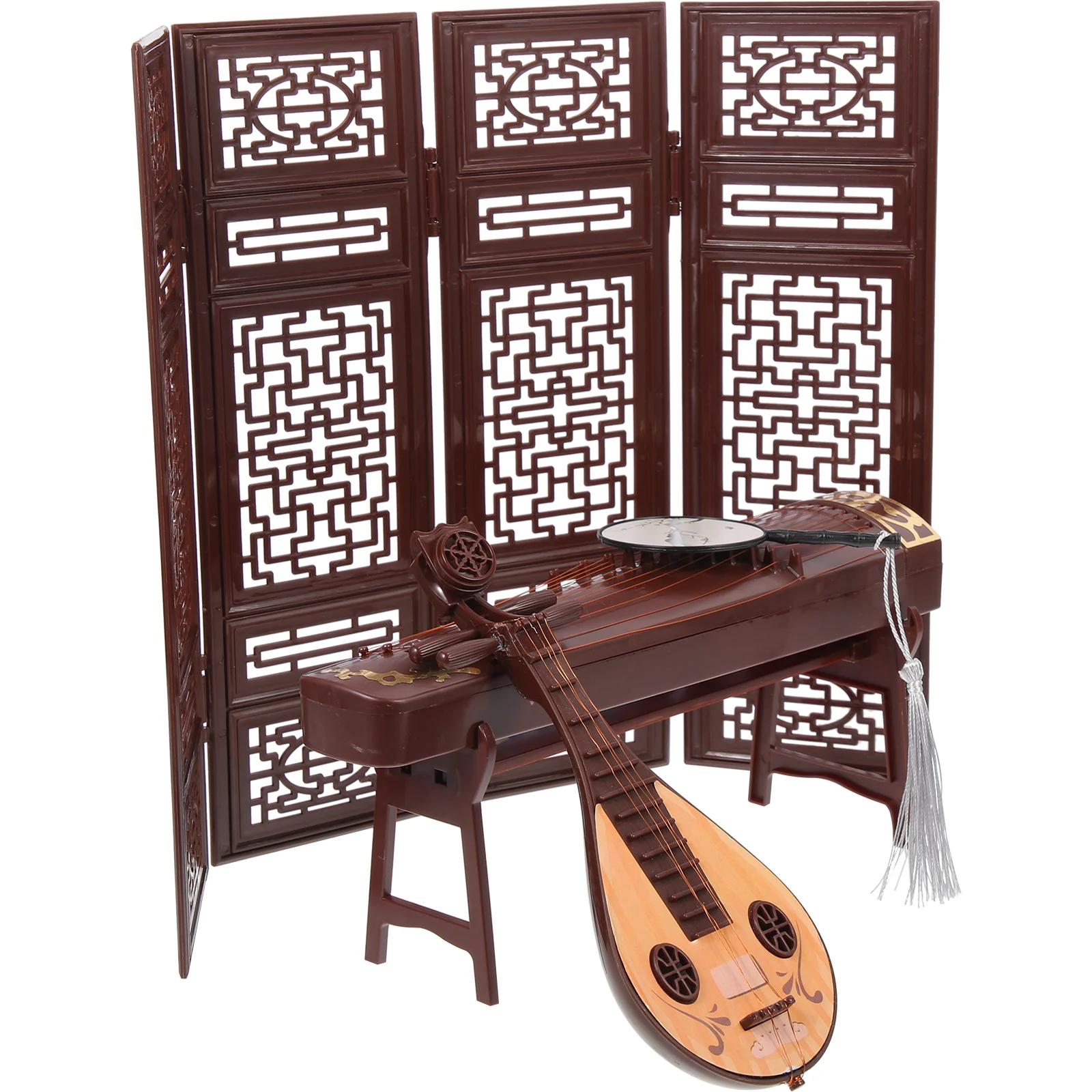 4 Pcs Simulated Ancient Furniture Ornaments Musical Instrument Decor Miniature Model Home Office Desk Accessories Smooth Surface
4 Pcs Simulated Ancient Furniture Ornaments Musical Instrument Decor Miniature Model Home Office Desk Accessories Smooth Surface