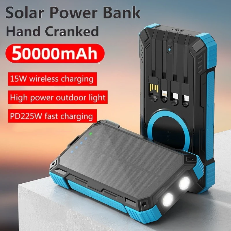 50000 мАч, портативная солнечная беспроводная зарядка, светодиодный внешний внешний аккумулятор, подходит для IPhone, Samsung, Xiaomi
50000 мАч, портативная солнечная беспроводная зарядка, светодиодный внешний внешний аккумулятор, подходит для IPhone, Samsung, Xiaomi