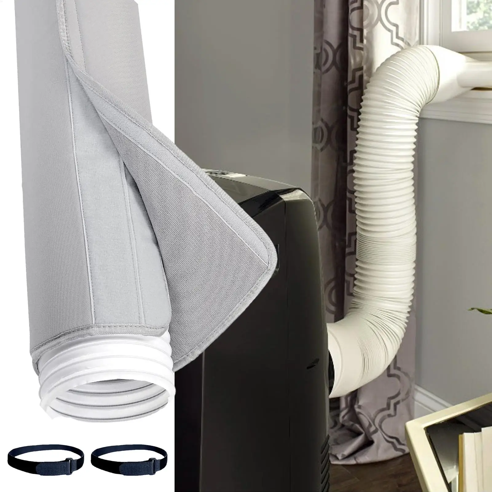 Air Conditioner Hose Cover Wrap Duct Vent Cover Sleeve Adjustable Waterproof 3 Layer Insulated Sleeve for Longevity Tube Guard
Air Conditioner Hose Cover Wrap Duct Vent Cover Sleeve Adjustable Waterproof 3 Layer Insulated Sleeve for Longevity Tube Guard