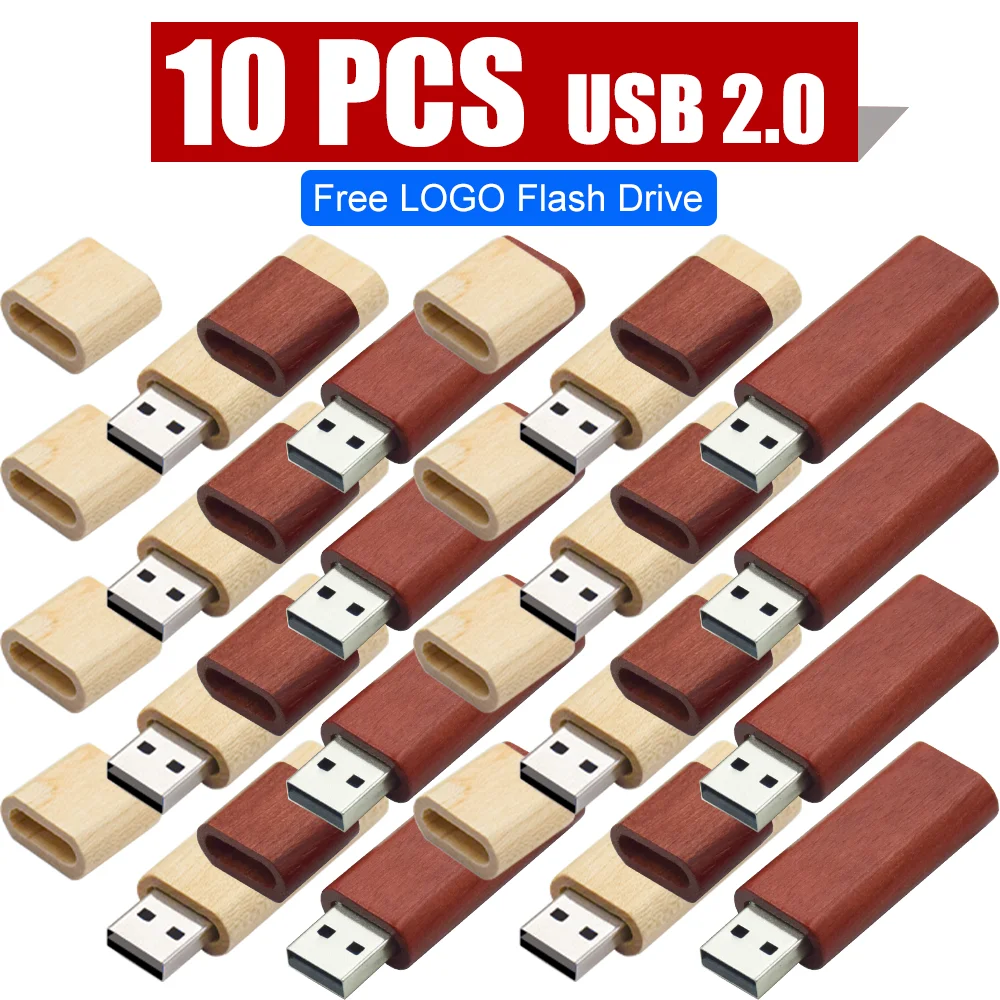 10PCS/LOT Wooden USB Flash Drive 128GB Pen Drive 64GB 32GB 4GB Memory Stick Wooden Box Free Custom Logo Creative Business Gifts
10PCS/LOT Wooden USB Flash Drive 128GB Pen Drive 64GB 32GB 4GB Memory Stick Wooden Box Free Custom Logo Creative Business Gifts