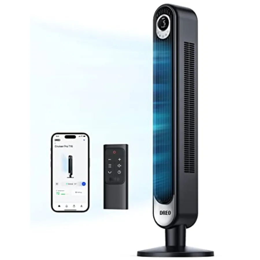 Bedroom floor standing smart tower fan ABS plastic white bladeless oscillating design with 9 speeds 4 modes 12H timer remote an
Bedroom floor standing smart tower fan ABS plastic white bladeless oscillating design with 9 speeds 4 modes 12H timer remote an