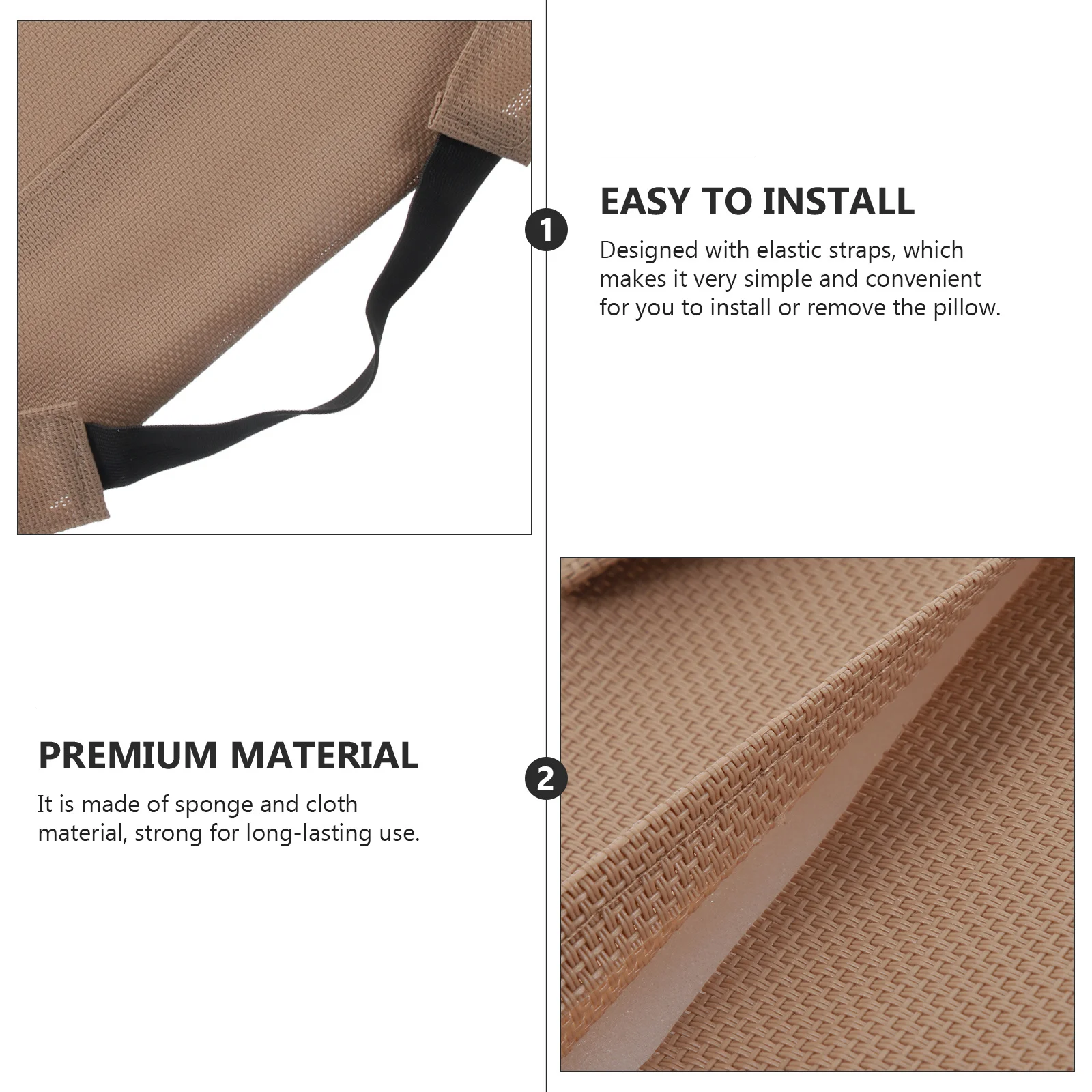 Deck Chair Neck Protective Pillow Elastic Band Soft Sponge Headrest for Beach Chair Office Home Recliner Head Support Cushion
Deck Chair Neck Protective Pillow Elastic Band Soft Sponge Headrest for Beach Chair Office Home Recliner Head Support Cushion