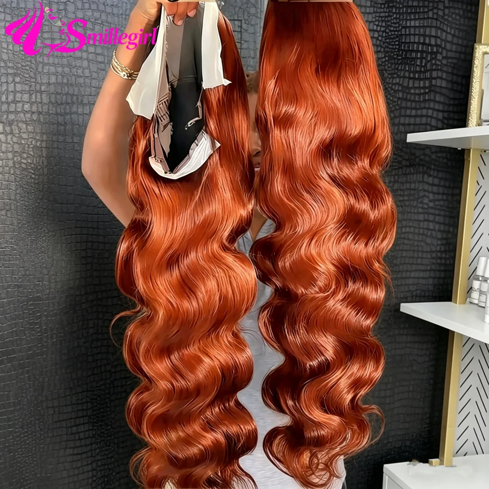 200% Density Ginger Orange Body Wave 13x6 HD Lace Front Wig Human Hair #350 Colored Pre Plucked Natural Hairline For Women 36In
200% Density Ginger Orange Body Wave 13x6 HD Lace Front Wig Human Hair #350 Colored Pre Plucked Natural Hairline For Women 36In