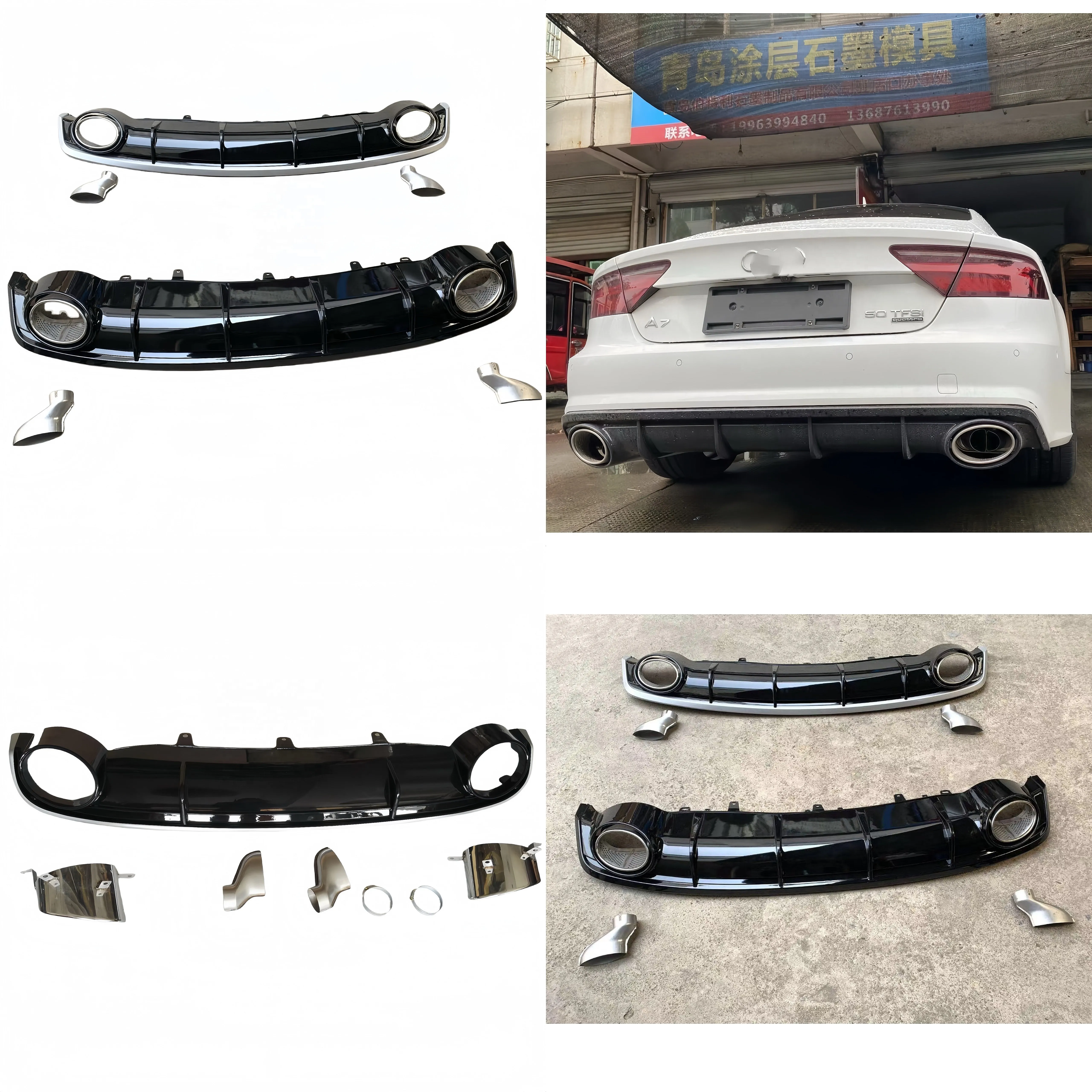 Hunter Auto RS Style Rear Diffuser with Exhaust Tips for Audi A7 Upgrade RS7
Hunter Auto RS Style Rear Diffuser with Exhaust Tips for Audi A7 Upgrade RS7