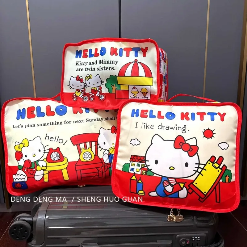 Cartoon Hellokittys Foldable Large Capacity Storage Bag Set Travel Clothes Shoes Multifunctional Organization Package Package
Cartoon Hellokittys Foldable Large Capacity Storage Bag Set Travel Clothes Shoes Multifunctional Organization Package Package