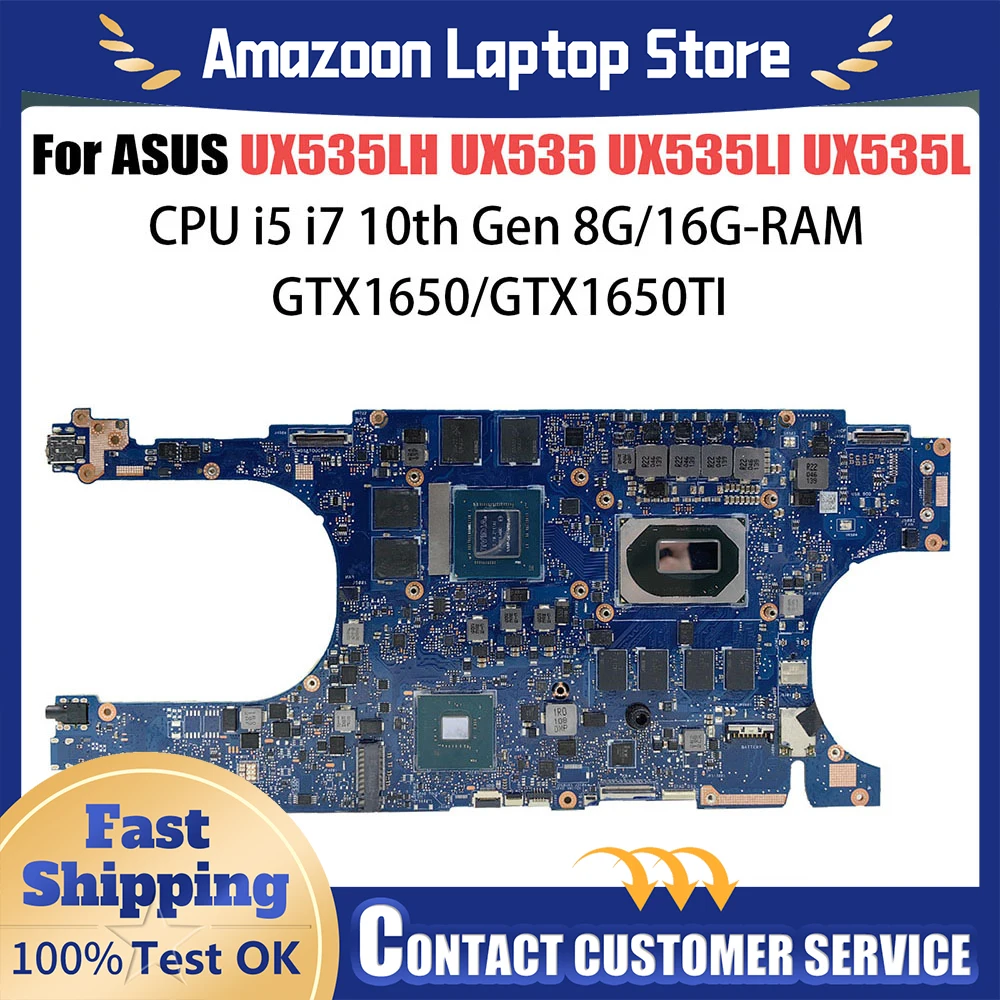 For ASUS UX535LI BX535L BX535LH BX535LI Mainboard UX535LH ZenBook Pro UX535LT UX535LR UX535LV UX535LHR UX530LH UX540LH UX535LX
For ASUS UX535LI BX535L BX535LH BX535LI Mainboard UX535LH ZenBook Pro UX535LT UX535LR UX535LV UX535LHR UX530LH UX540LH UX535LX