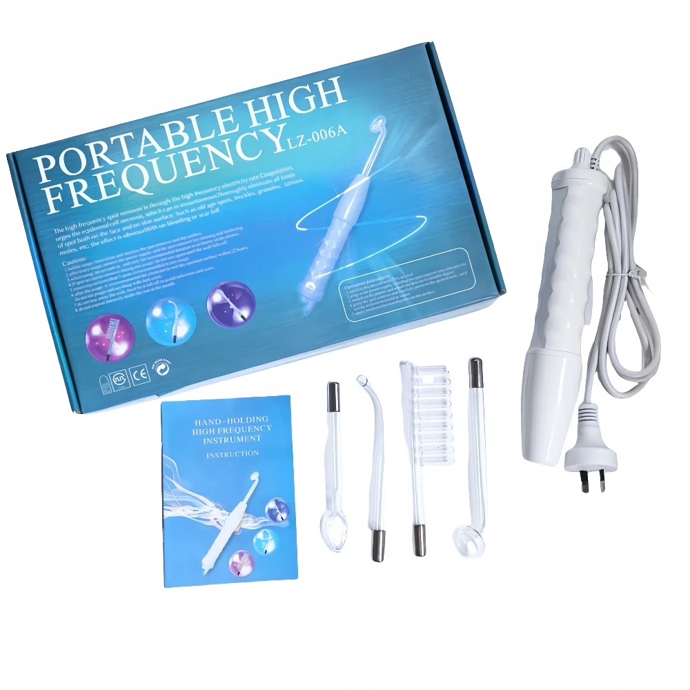 Портативная ручная высокочастотная палочка для терапии кожи, инструмент для массажа прыщей для омоложения кожи, уменьшения морщин и подтяжки
Портативная ручная высокочастотная палочка для терапии кожи, инструмент для массажа прыщей для омоложения кожи, уменьшения морщин и подтяжки