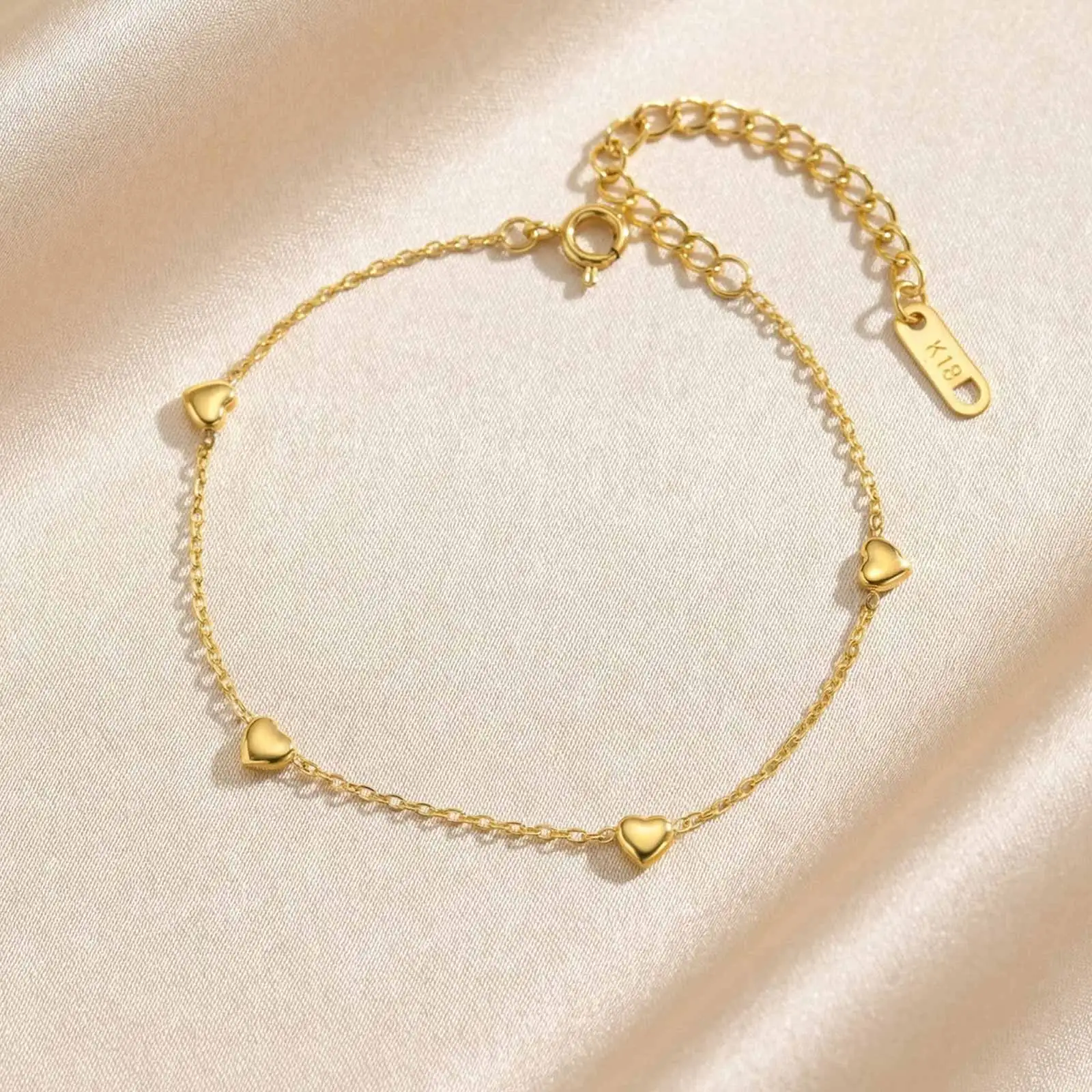 Vnox Minimalist 18K Gold Plated Heart Shaped Chain Bracelet for Women Stainless Steel Daily Waterproof Bracelet Jewelry
Vnox Minimalist 18K Gold Plated Heart Shaped Chain Bracelet for Women Stainless Steel Daily Waterproof Bracelet Jewelry