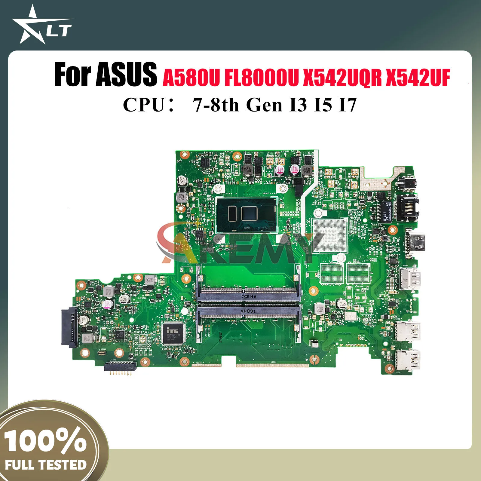 X542UA Материнская плата для ноутбука ASUS X542UN X542UQ FL8000U X542UAR X542U X542UA X542UF A580U X542UQR X542UR Материнская плата I3 I5 I7 CPU
X542UA Материнская плата для ноутбука ASUS X542UN X542UQ FL8000U X542UAR X542U X542UA X542UF A580U X542UQR X542UR Материнская плата I3 I5 I7 CPU