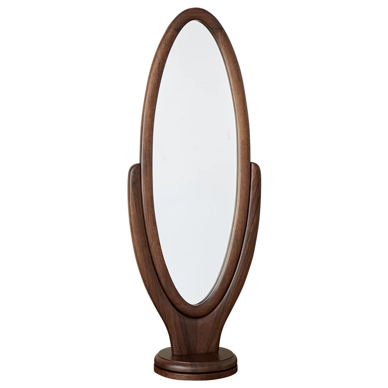 Black walnut, rotating full-length mirror, solid wood, household, floor-to-ceiling mirror
Black walnut, rotating full-length mirror, solid wood, household, floor-to-ceiling mirror