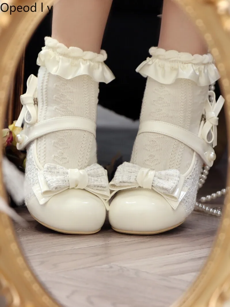 Original Medium Heel Round Head Bow Mary Jane Women's Single Shoes 2026 Spring New Fashion Sweet Temperament Princess High Heels
Original Medium Heel Round Head Bow Mary Jane Women's Single Shoes 2026 Spring New Fashion Sweet Temperament Princess High Heels