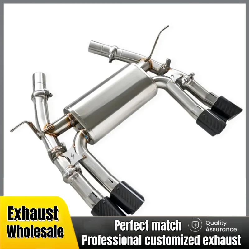 High-performance Valve Catback Exhaust Muffler for BMW M3 M4 F80 F82 F83 3.0T 2014-2018 SS304 Tail End Exhaust Pipe Modification
High-performance Valve Catback Exhaust Muffler for BMW M3 M4 F80 F82 F83 3.0T 2014-2018 SS304 Tail End Exhaust Pipe Modification