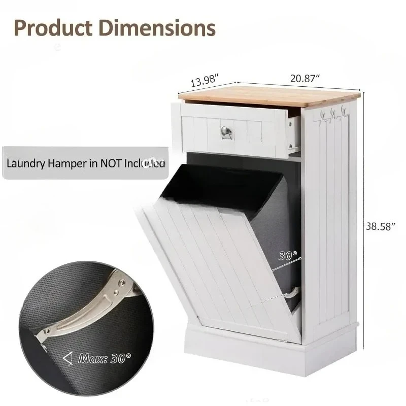 13 Gallons Tilt Out Trash Cabinet Kitchen Waste Bins Free Standing Laundry Hamper Recycling Cabinet Trash Can Holder with
13 Gallons Tilt Out Trash Cabinet Kitchen Waste Bins Free Standing Laundry Hamper Recycling Cabinet Trash Can Holder with