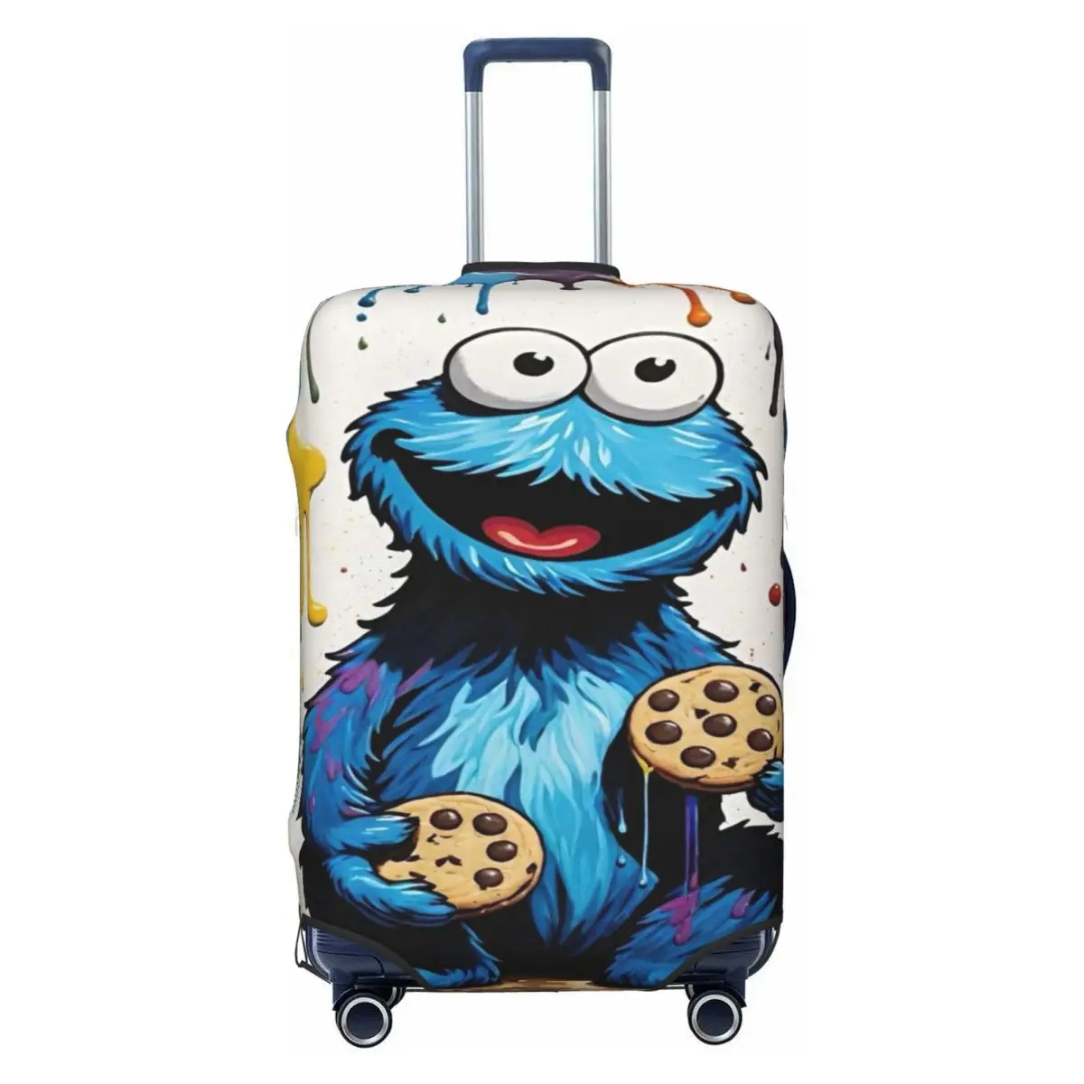 Custom Cookie Monster Television Programs Travel Luggage Cover Dust Proof Suitcase Cover Protector Fit 18-32 Inch 
Custom Cookie Monster Television Programs Travel Luggage Cover Dust Proof Suitcase Cover Protector Fit 18-32 Inch