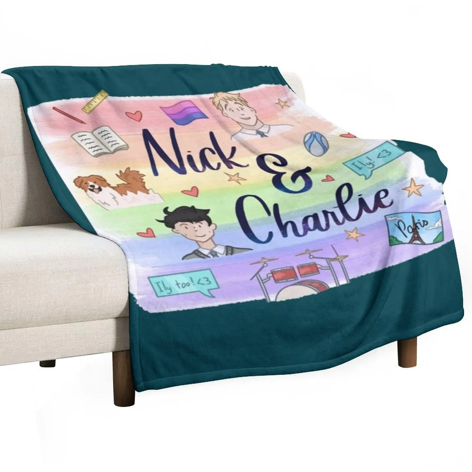 Nick And Charlie Throw Blanket Stylish Warm Blanket for Living Room Bedroom
Nick And Charlie Throw Blanket Stylish Warm Blanket for Living Room Bedroom