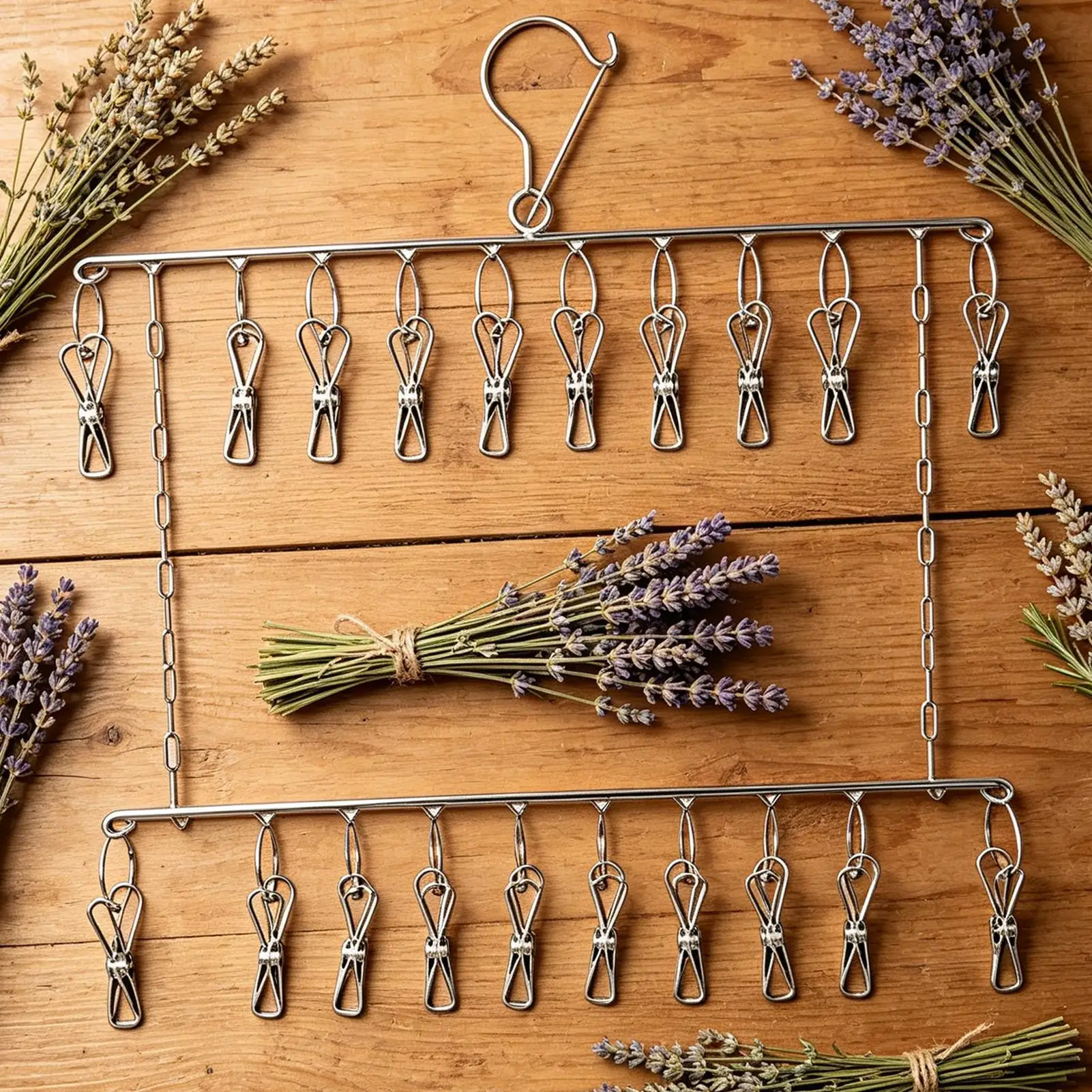 Flower Drying Rack With 20 Hooks Stainless Steel Space Saving Plant Drying Rack Flower Dryer For Garlic Vegetable Plant Laundry
Flower Drying Rack With 20 Hooks Stainless Steel Space Saving Plant Drying Rack Flower Dryer For Garlic Vegetable Plant Laundry