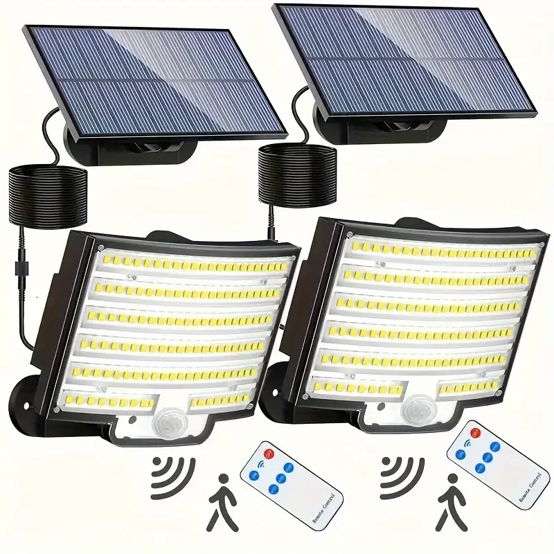 2PCS 252 LEDs Solar Outdoor Flood Lamp, Split Panel Solar Motion Sensor Security Lamp, 3 Modes, IP65 Waterproof for Garden Yard
2PCS 252 LEDs Solar Outdoor Flood Lamp, Split Panel Solar Motion Sensor Security Lamp, 3 Modes, IP65 Waterproof for Garden Yard
