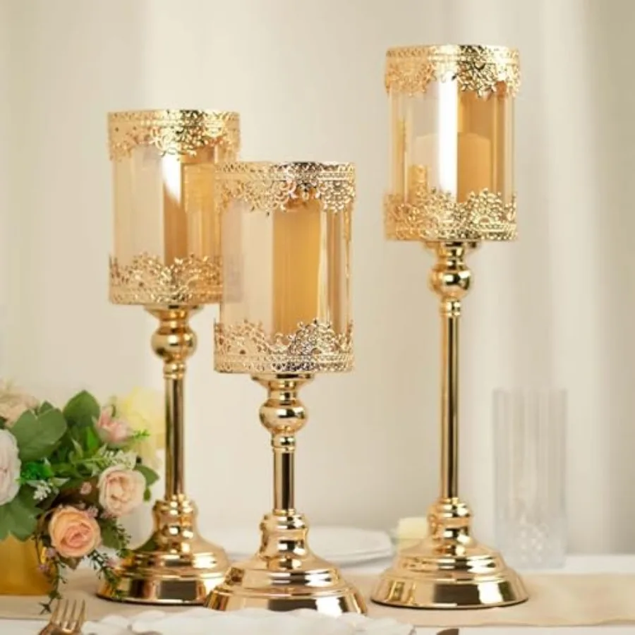 High Set of 3 Pillar Candle Votive Tea Light Candle Holders - Various Styles TYPE25
High Set of 3 Pillar Candle Votive Tea Light Candle Holders - Various Styles TYPE25