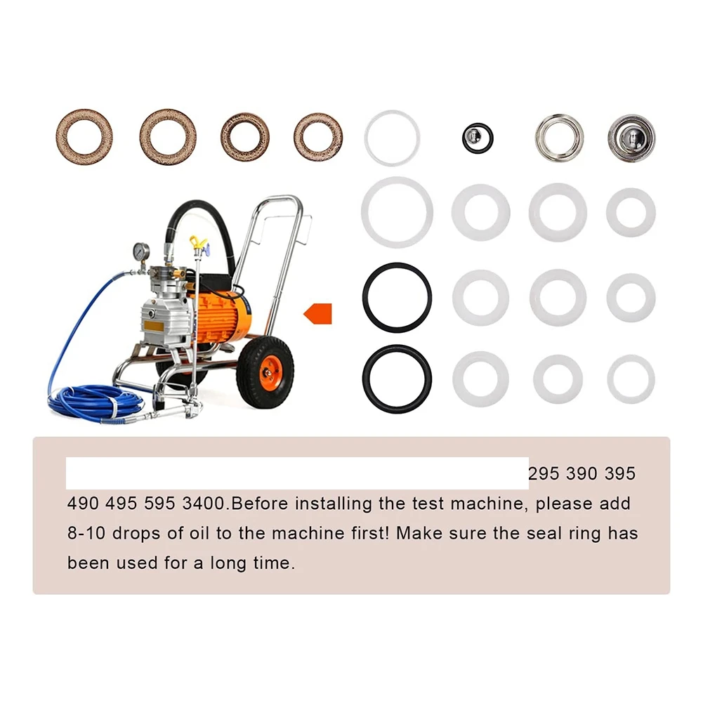 SYW-244194 Pump Repair Packing Valves Kit Metal Pump Repair Packing Valves Kit For 295 390 395 490 495 595 Airless Paint Spray G
SYW-244194 Pump Repair Packing Valves Kit Metal Pump Repair Packing Valves Kit For 295 390 395 490 495 595 Airless Paint Spray G