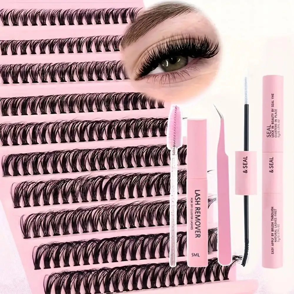 DIY Eyelash Extension Clusters Book Curl Mega Individual Lashes, Natural & Cat Eye Styles, Reusable False Eyelashes 
DIY Eyelash Extension Clusters Book Curl Mega Individual Lashes, Natural & Cat Eye Styles, Reusable False Eyelashes