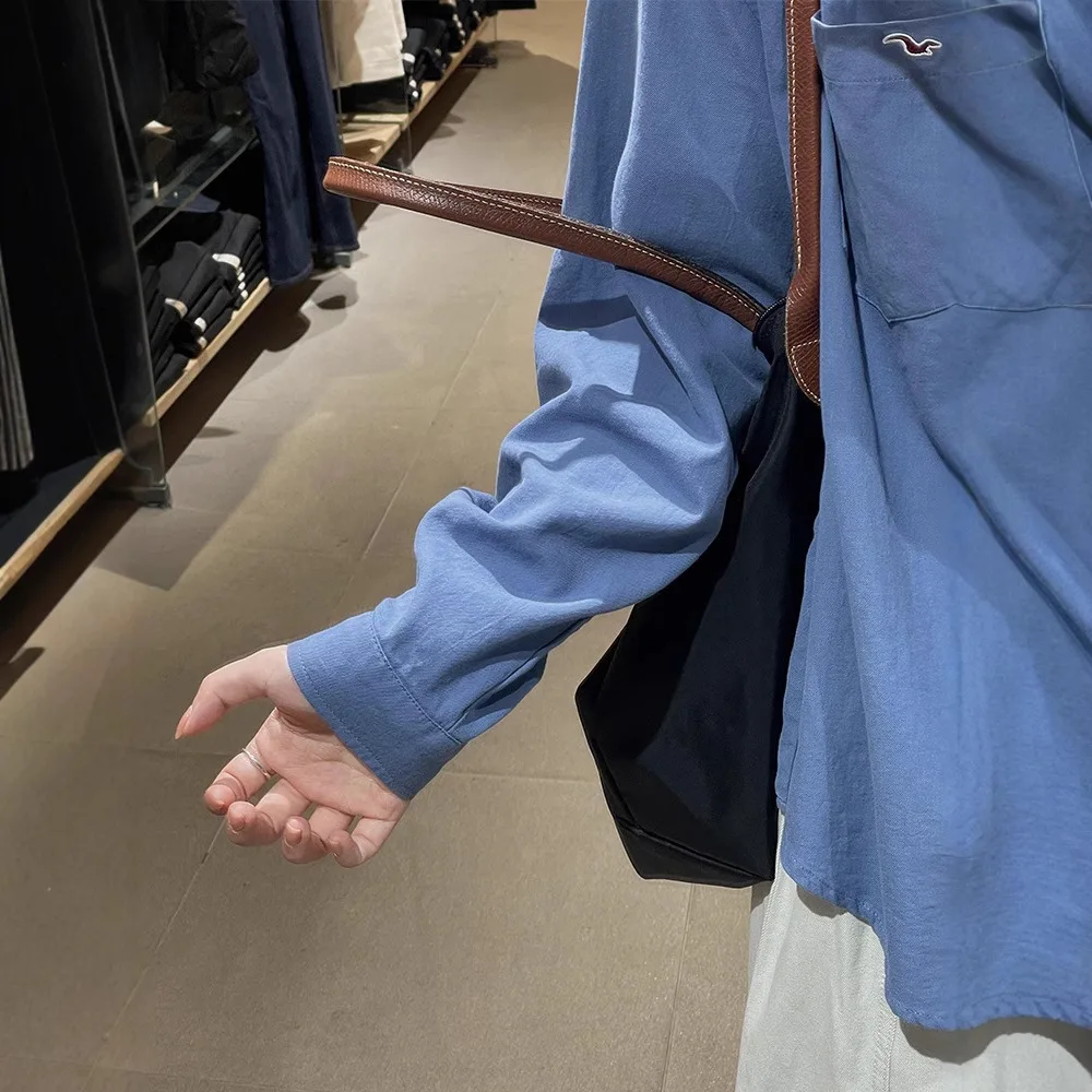 Korean lazy style blue shirt women's early spring 2025 new high-end casual versatile shirt temperament shirt
Korean lazy style blue shirt women's early spring 2025 new high-end casual versatile shirt temperament shirt