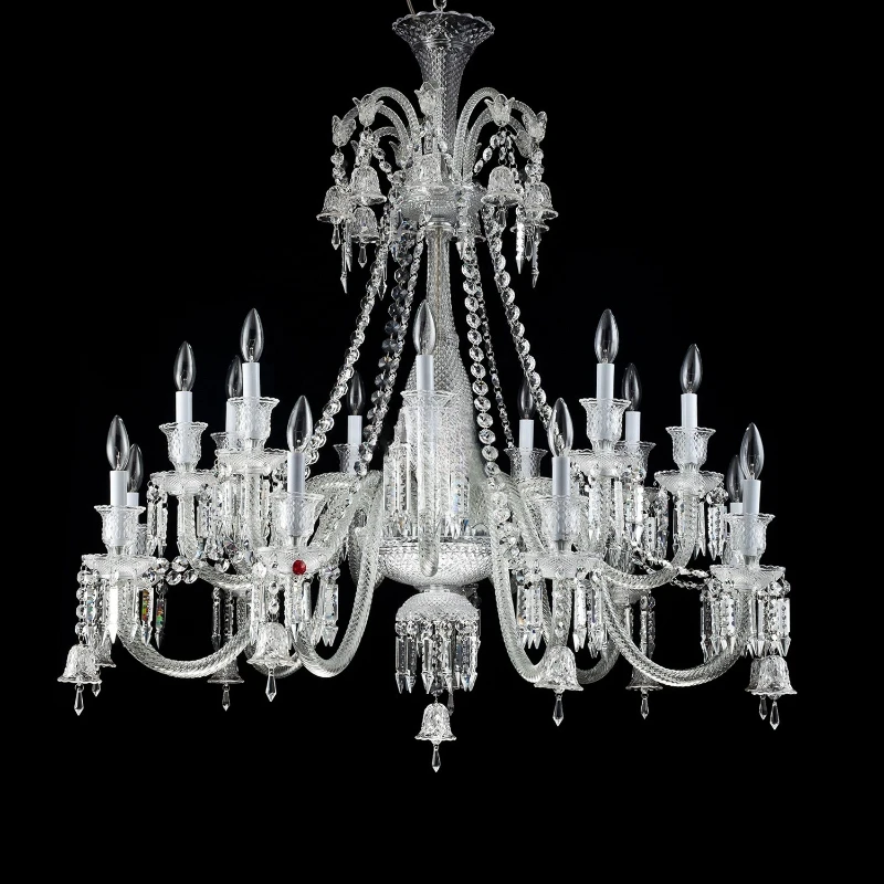 Large luxury crystal chandelier with E26 base crystal luster chandelier suitable for hotel living room and home office
Large luxury crystal chandelier with E26 base crystal luster chandelier suitable for hotel living room and home office