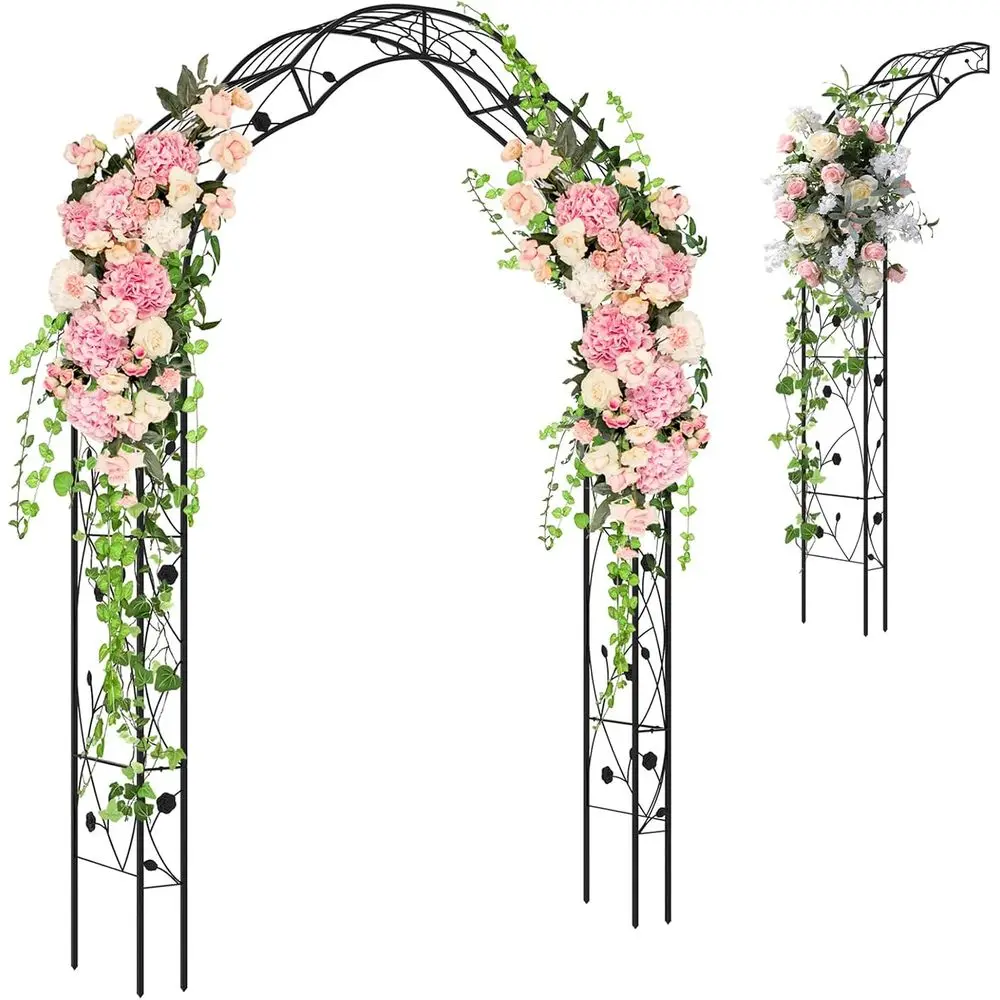 Sturdy Galvanized Steel Garden Arch with 7 Sizes, Decorative Metal Leaves, Suitable for Outdoor Trellises, Climbing Plants, and
Sturdy Galvanized Steel Garden Arch with 7 Sizes, Decorative Metal Leaves, Suitable for Outdoor Trellises, Climbing Plants, and