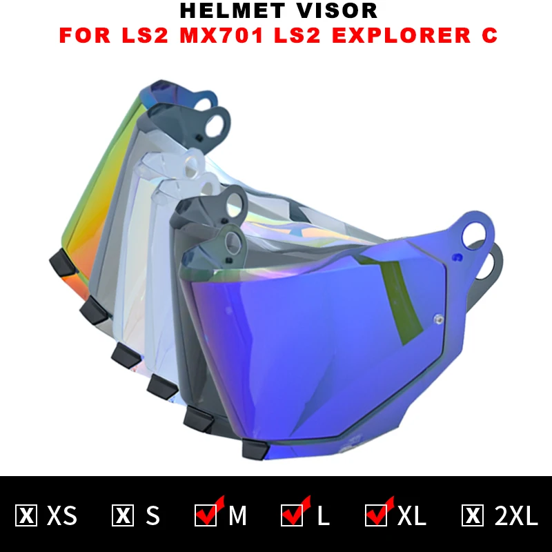 LS2 MX701 EXPLORER C Motocross Detachable Rally Off-road capacetes de moto Original Replacement Visors Extra Shield Lens
LS2 MX701 EXPLORER C Motocross Detachable Rally Off-road capacetes de moto Original Replacement Visors Extra Shield Lens