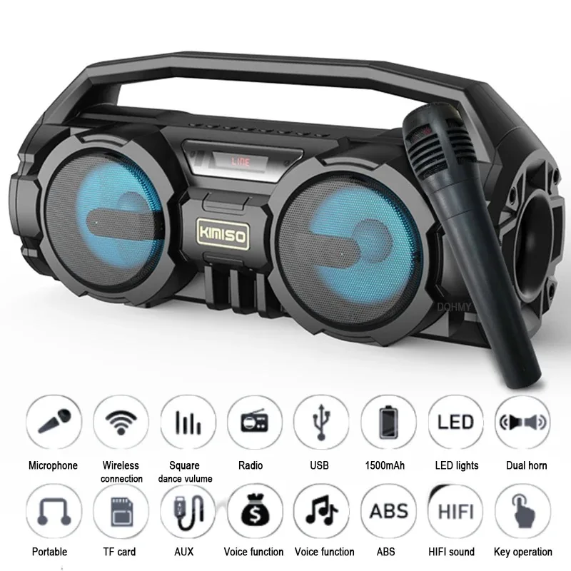 Мощные Bluetooth колонки Hifi EQ беспроводной сабвуфер домашний кинотеатр mp3-плеер радио караоке с микрофоном Super Bass Boom Box
Мощные Bluetooth колонки Hifi EQ беспроводной сабвуфер домашний кинотеатр mp3-плеер радио караоке с микрофоном Super Bass Boom Box