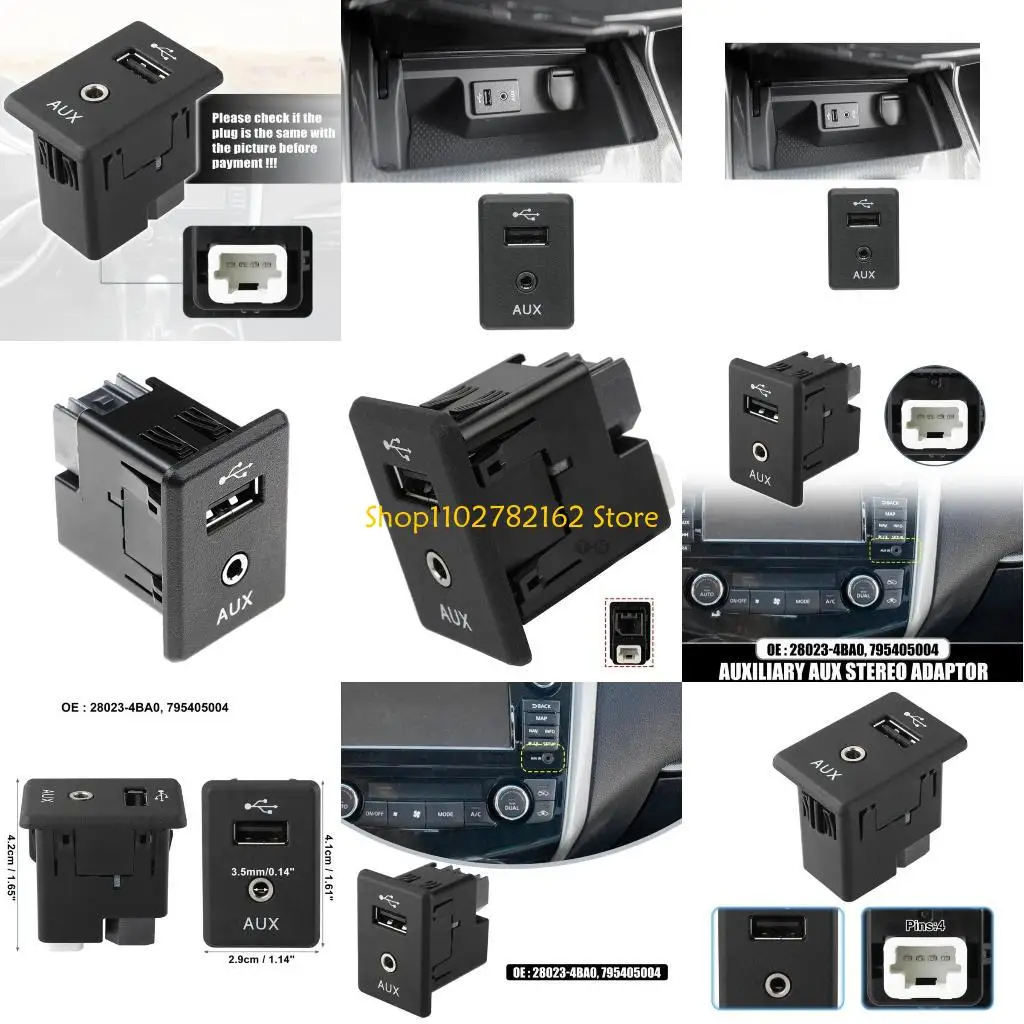 547B 795405004 28023-4BA0B Auto AUX USB Port Replacement Car USB Connector
547B 795405004 28023-4BA0B Auto AUX USB Port Replacement Car USB Connector