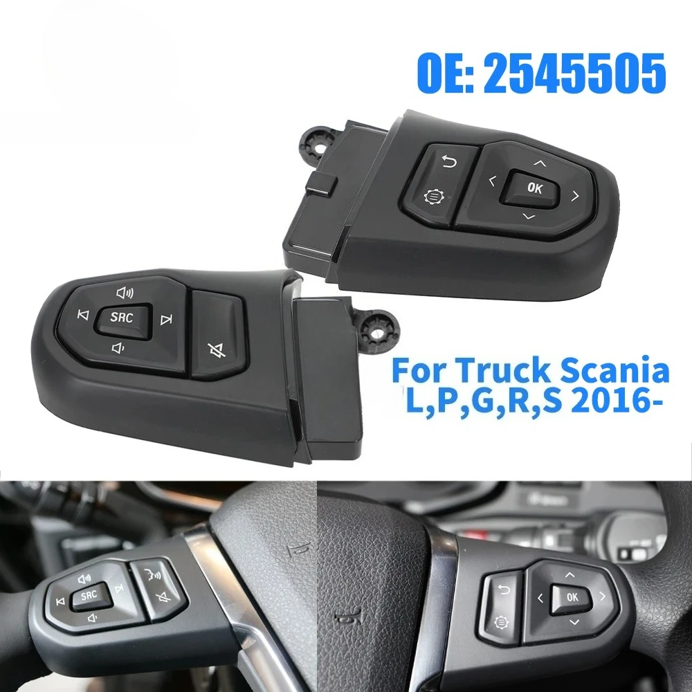 2568445 Steering Wheel Switch Car for Truck Scania L,P,G,R,S 2016- 2673059 2673060 Interior Parts 2545506 2568448 2545505
2568445 Steering Wheel Switch Car for Truck Scania L,P,G,R,S 2016- 2673059 2673060 Interior Parts 2545506 2568448 2545505