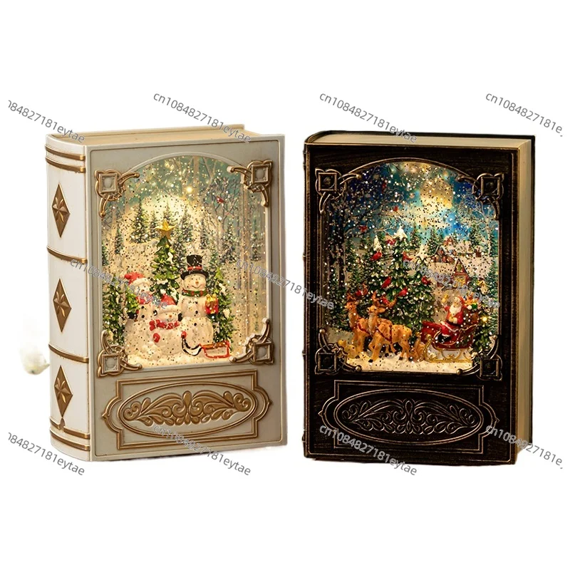 Christmas Music Box Night Light Snow Crystal Ball Old Man Books Decorations Gifts
Christmas Music Box Night Light Snow Crystal Ball Old Man Books Decorations Gifts