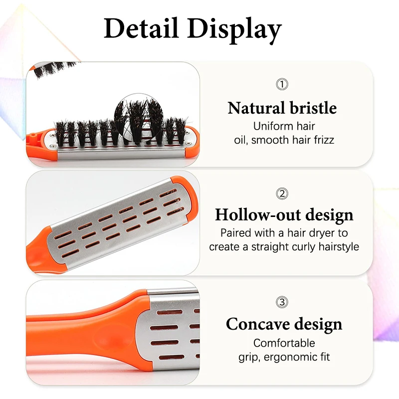 Pro Hairdressing Straightener Hair Brush Boar Hair Straightening Double Brushes V Shape Comb Clamp Not Hurt Styling Tools DIY
Pro Hairdressing Straightener Hair Brush Boar Hair Straightening Double Brushes V Shape Comb Clamp Not Hurt Styling Tools DIY