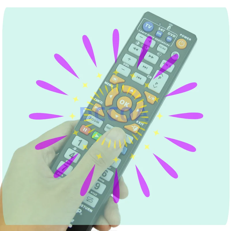 1Pcs Smart Remote Control L336 Universal Smart Remote Control With Learn Function For TV BOX CBL DVD SAT
1Pcs Smart Remote Control L336 Universal Smart Remote Control With Learn Function For TV BOX CBL DVD SAT