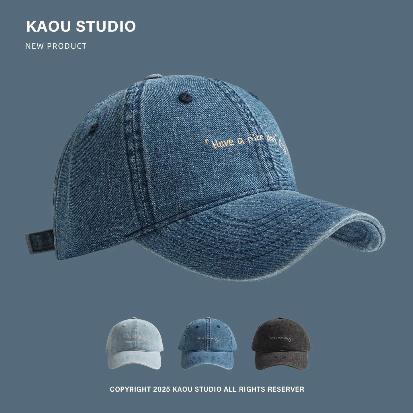 Vintage Denim Baseball Cap Spring Autumn Versatile Baseball Cap Face Slimming Trendy Men's Sun Hat
Vintage Denim Baseball Cap Spring Autumn Versatile Baseball Cap Face Slimming Trendy Men's Sun Hat