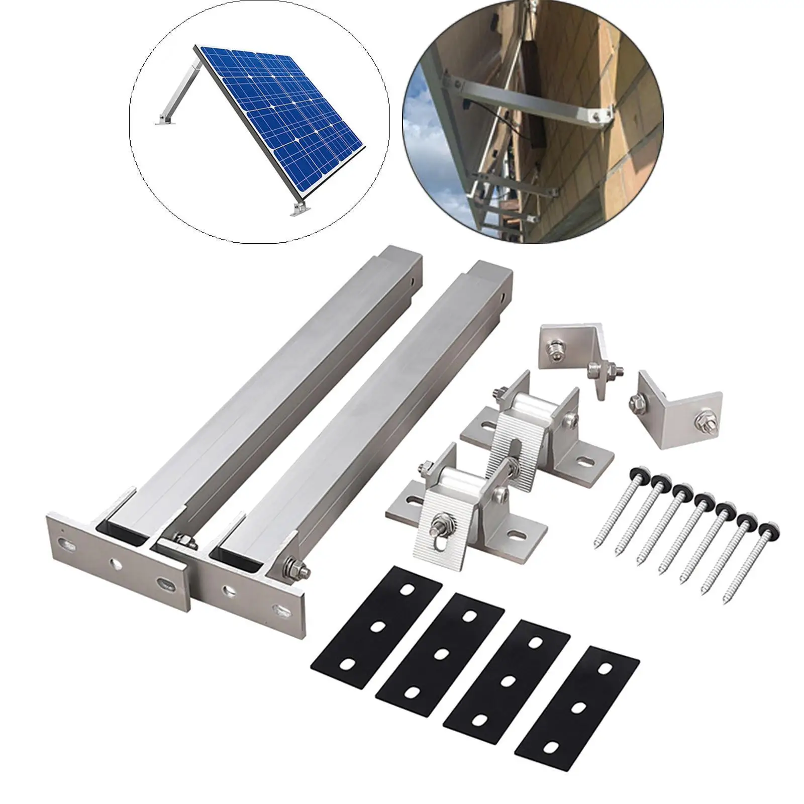 Solar Panel Support Folding Tilt Rack Aluminium Alloy Solar Power Supplies Solar Holder End Clamp Kit for Balcony Yachts Rvs
Solar Panel Support Folding Tilt Rack Aluminium Alloy Solar Power Supplies Solar Holder End Clamp Kit for Balcony Yachts Rvs
