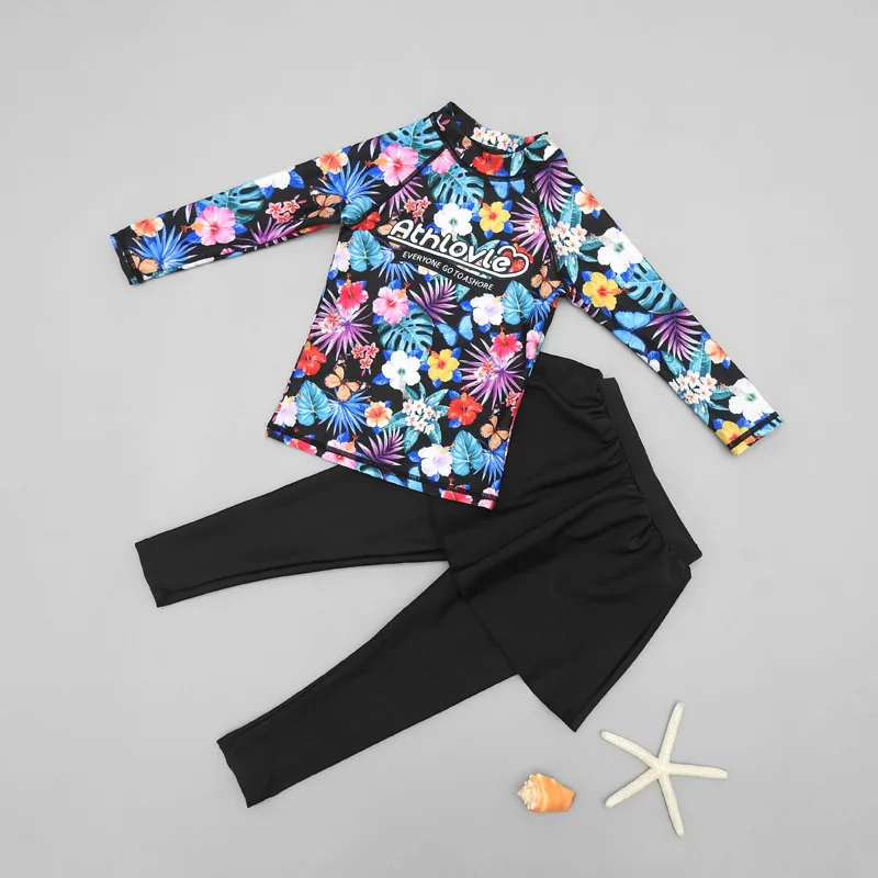 Children's Long Sleeve Swimsuit Girls Two-Piece Skirt Style Long Shirt Long Pants Girls' Swimwear for Kids Sun Protection Swimwe
Children's Long Sleeve Swimsuit Girls Two-Piece Skirt Style Long Shirt Long Pants Girls' Swimwear for Kids Sun Protection Swimwe