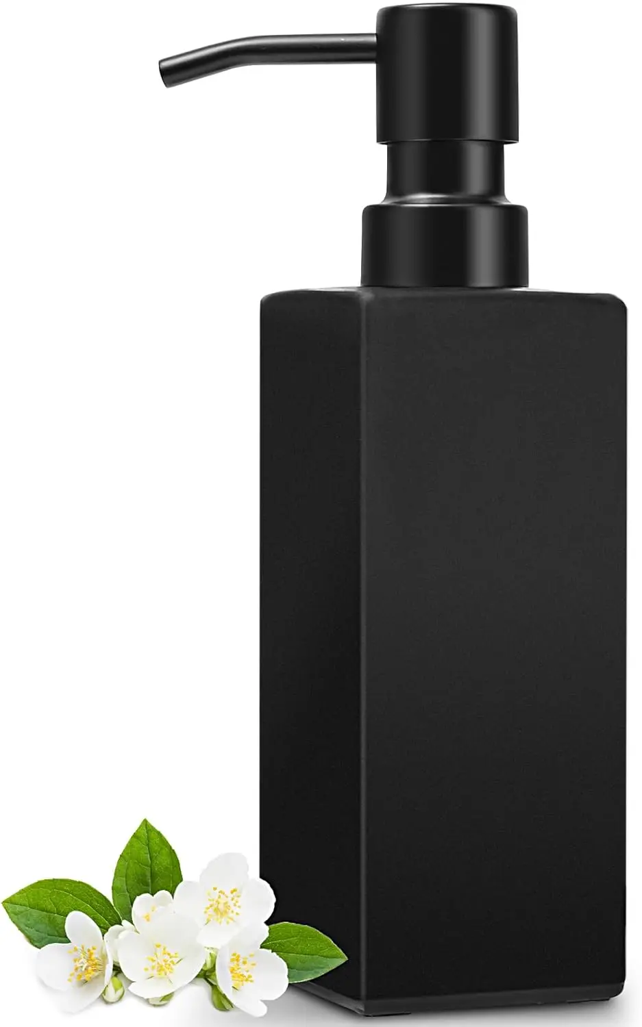 Black Glass Soap Dispenser with Stainless Steel Pump, 12 oz Refillable for Kitchen Bathroom
Black Glass Soap Dispenser with Stainless Steel Pump, 12 oz Refillable for Kitchen Bathroom