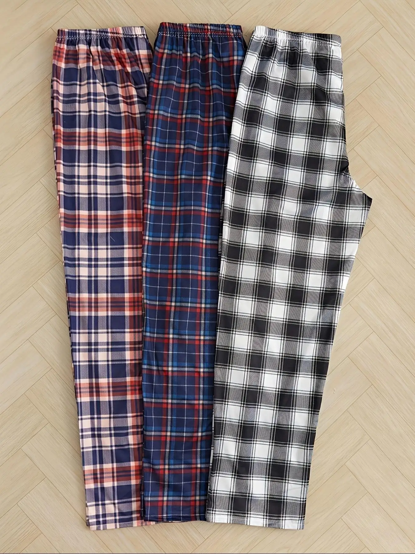 Men's Checkered Print Casual Pajama Set (3-Piece) & Lounge Pants – All-Season Stretch Fabric
Men's Checkered Print Casual Pajama Set (3-Piece) & Lounge Pants – All-Season Stretch Fabric