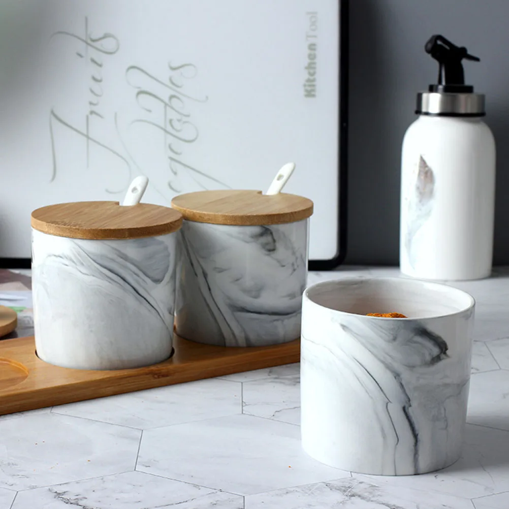 Marble Pattern Spice Jar Ceramic Condiment Container Seasoning Storage Large Capacity Kitchen White High Stability Easy Clean
Marble Pattern Spice Jar Ceramic Condiment Container Seasoning Storage Large Capacity Kitchen White High Stability Easy Clean
