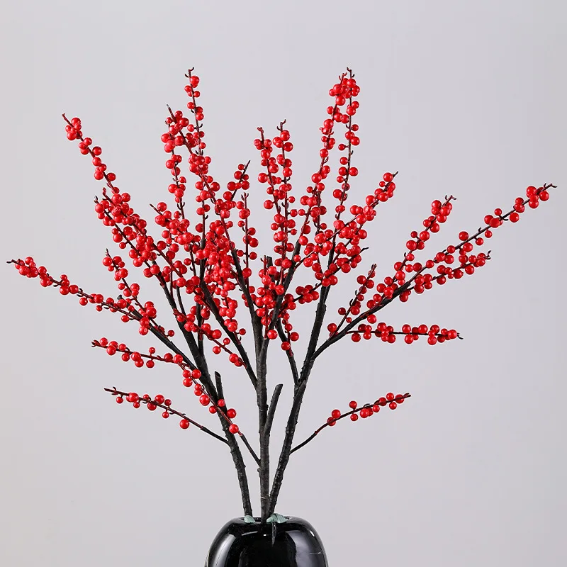 1PC Artificial Holly Red Fruit High-Grade Fake Flowers 76CM Decorative Living Room Table Arrangement Ornaments Bright Red
1PC Artificial Holly Red Fruit High-Grade Fake Flowers 76CM Decorative Living Room Table Arrangement Ornaments Bright Red