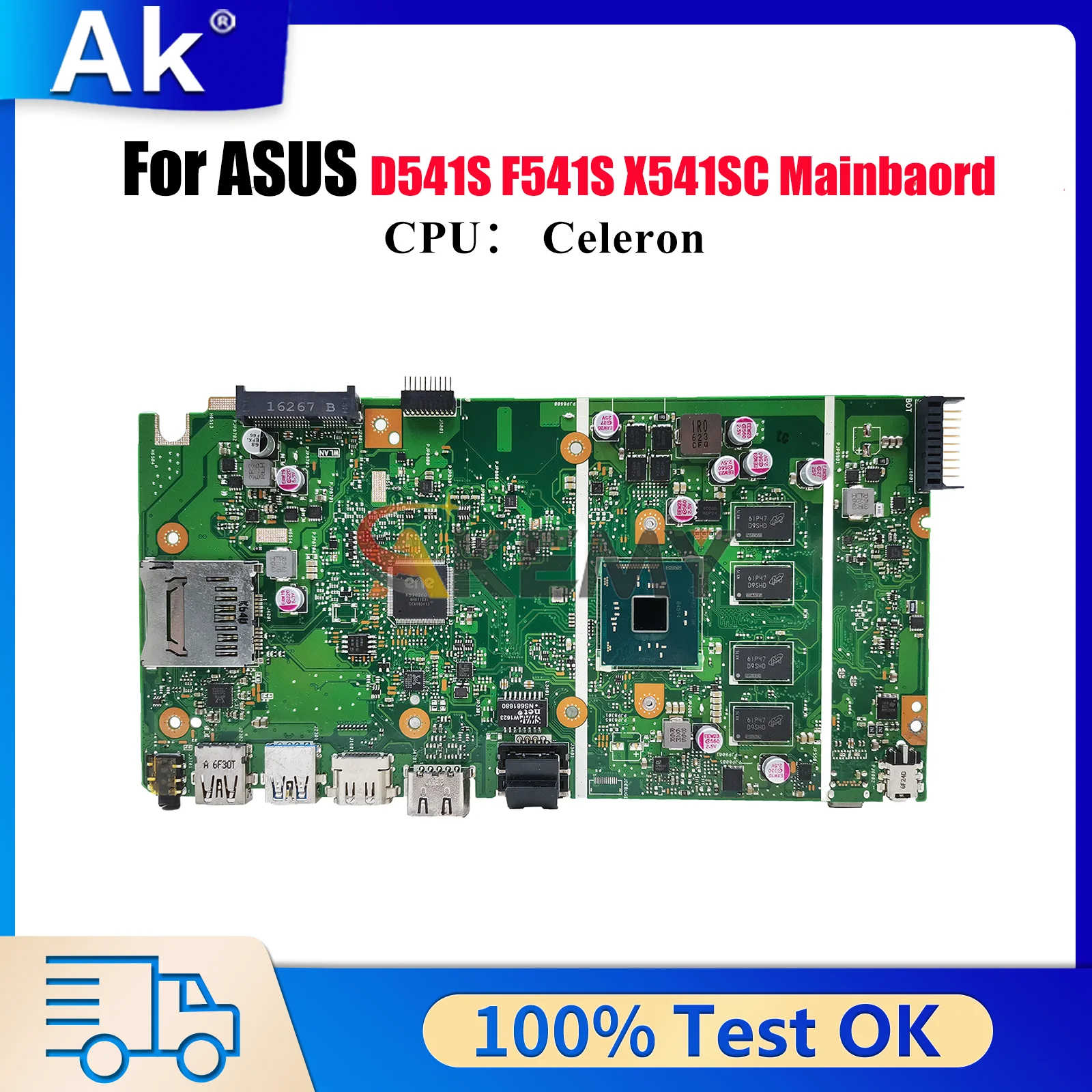 X541SA Материнская плата для ноутбука ASUS VivoBook X541S X541SC F541S X541SA D541S A541S R541S Материнская плата для ноутбука с процессором Celeron stk
X541SA Материнская плата для ноутбука ASUS VivoBook X541S X541SC F541S X541SA D541S A541S R541S Материнская плата для ноутбука с процессором Celeron stk
