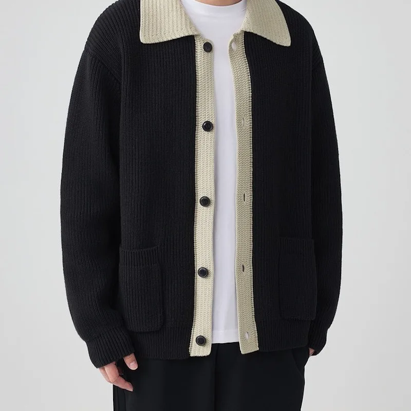 Men's trendy brand plankton handsome sweater new trend of high-grade sense of leisure lapel knitted cardigan
Men's trendy brand plankton handsome sweater new trend of high-grade sense of leisure lapel knitted cardigan