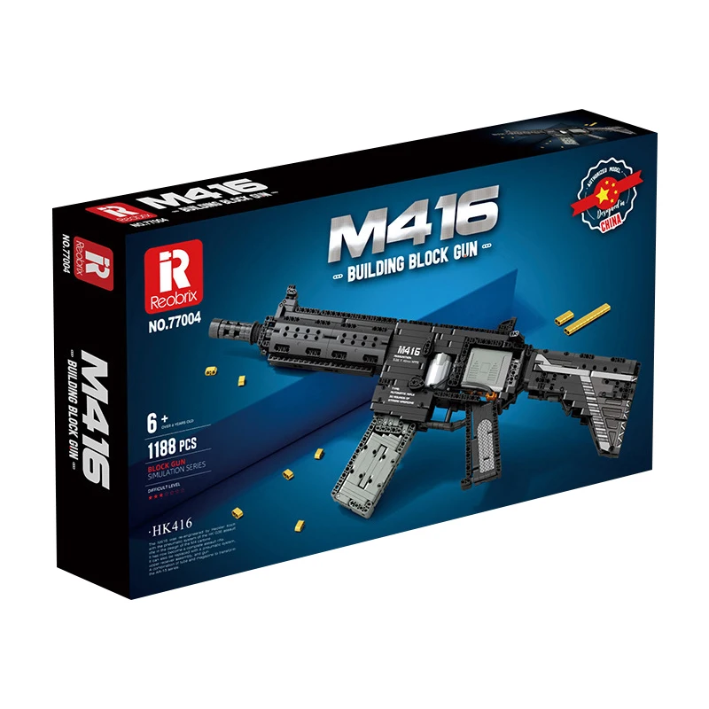 IN STOCK 77004 Military Assault Rifle Building Blocks Building Model Electric Gun Bricks DIY Toys for Boys Christmas Gift Set
IN STOCK 77004 Military Assault Rifle Building Blocks Building Model Electric Gun Bricks DIY Toys for Boys Christmas Gift Set