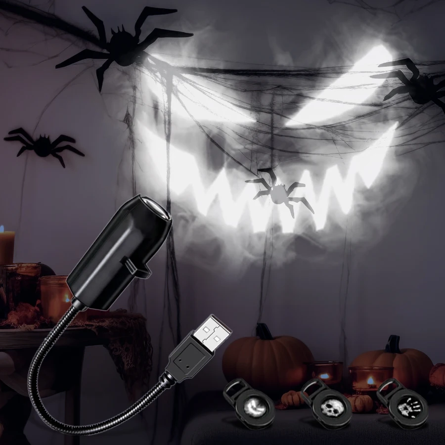 Halloween Theme USB Plug Projection Light Indoor Ceiling Projection Light Wall Ambient Light Holiday Decoration Light Adjustable
Halloween Theme USB Plug Projection Light Indoor Ceiling Projection Light Wall Ambient Light Holiday Decoration Light Adjustable